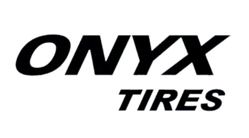 Esta imagem se refere ao logotipo Onyx Tires na cor preta