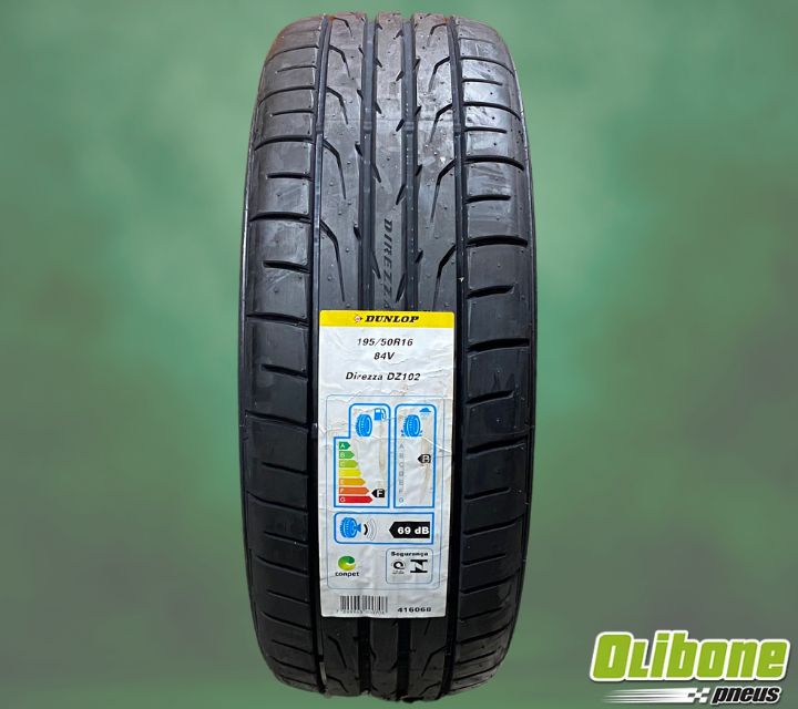 Esta imagem se refere ao pneu 195/50R16 Dunlop Direzza dz102 84v